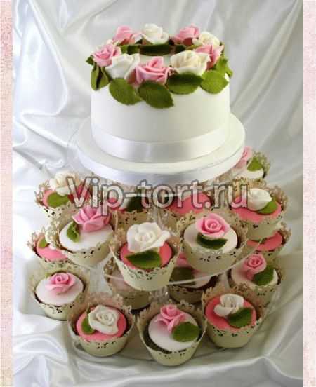 Свадебные пирожные "Розочки"