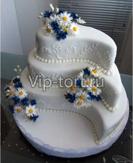 Торт "Ромашковая годовщина свадьбы"
