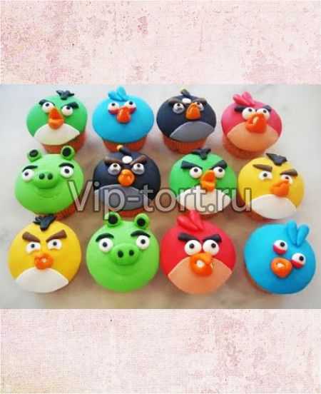 Детские пирожные "Angry Birds" №2