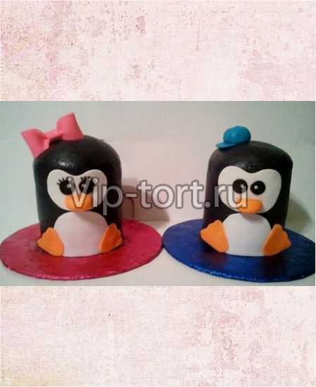Новогодние пирожные "Пингвинчики Лоло и Пепе"