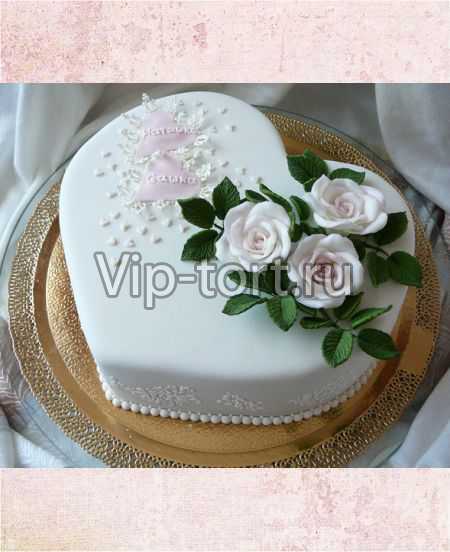 Торт на годовщину свадьбы "Розочки"