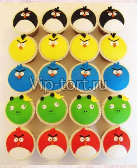 Детские пирожные "Angry Birds" №5