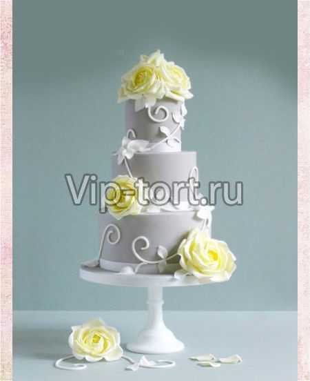 Свадебный торт "Долина роз"