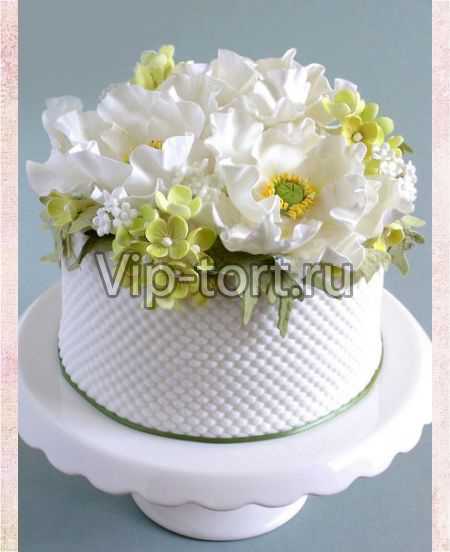 Свадебный торт "Клумба цветов"
