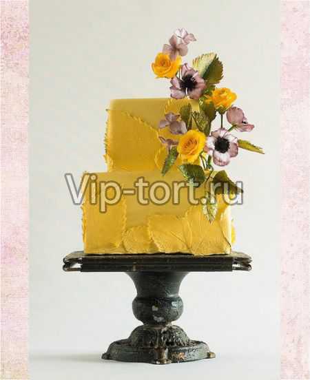 Торт "Желтый букет"