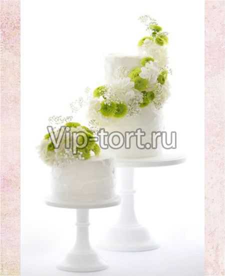 Свадебный торт "Нежные цветочки"