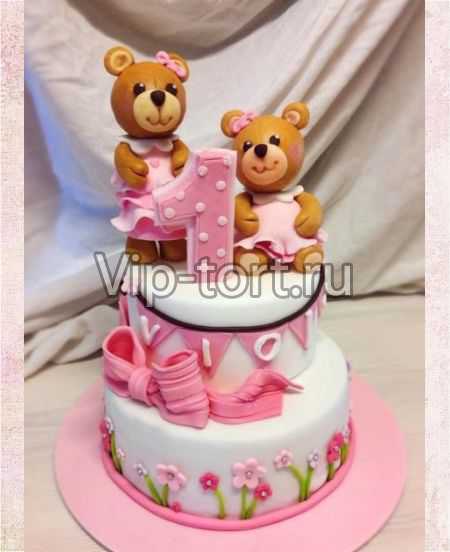Детский торт "Девочки медведицы"