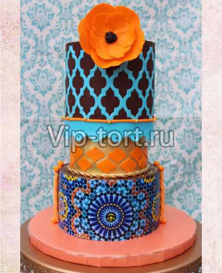 Торт "Цветок марокко"