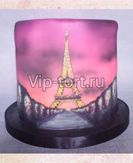Торт "Нарисованный Париж"