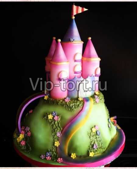 Детский торт "Розовый дворец"