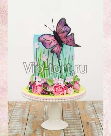 Детский торт "Шикарная бабочка"