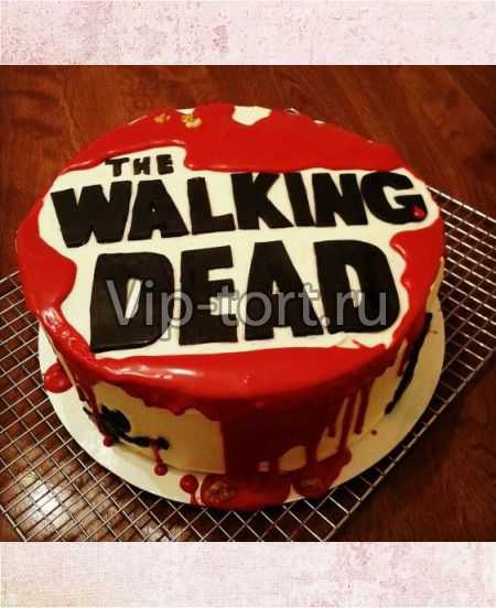 Торт "Кровавый. Walking Dead"
