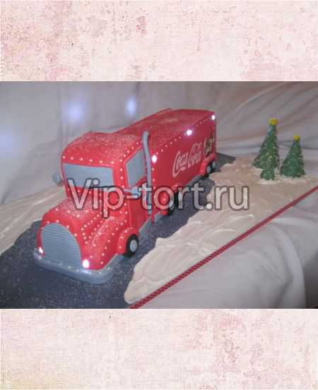 Торт "Красный грузовик"