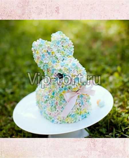 Торт "Цветочный кролик"