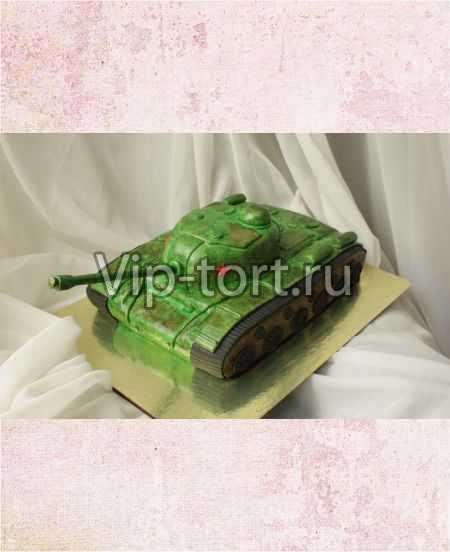 Торт на 23 февраля "Военный танк"