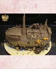 Детский торт "Затонувший Корабль"