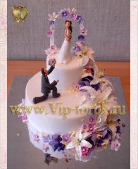 Свадебный торт "Признание в любви"
