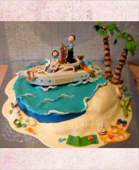Детский торт "Яхта Марианна"