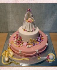 Торт для новорожденного "Колыбельная для Екатерины"