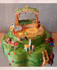 Детский торт "Летний дом"
