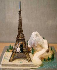 Свадебный торт "Любовь на высоте"