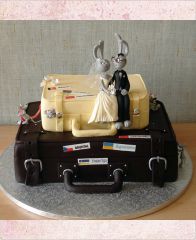 Свадебный торт "Про зайцев"