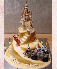 Свадебный торт "Луч солнца золотого...."