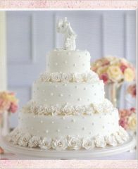 Свадебный торт "Жемчужный романс"