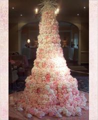 Свадебный торт "Розовые небеса"