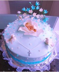 Торт на Крещение мальчика
