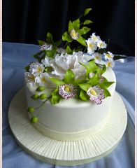 Свадебный торт "Букет из орхидей"