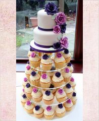 Пирожные на заказ "Фиолетовые розы"