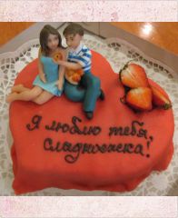 Торт на день Святого Валентина "Мечта девушки"