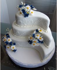 Торт "Ромашковая годовщина свадьбы"