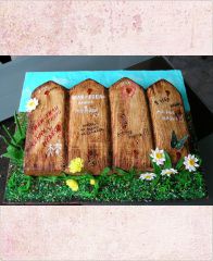 Торт на деревянную свадьбу (лето)