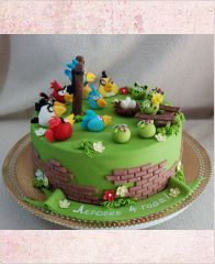 Детский торт "Angry Birds" №4