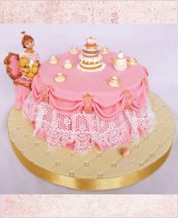 Детский торт "В гостях у Барби"