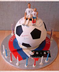Детский торт "Футбольная команда"