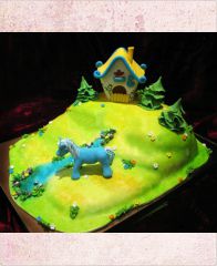 Торт "Голубая лошадь"