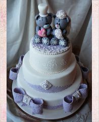 Свадебный торт "Плюшевая свадьба"