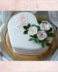 Торт на годовщину свадьбы "Розочки"