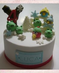 Детский торт "Angry Birds" №7
