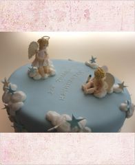 Торт "Два милых ангелочка"