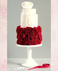 Торт на 14 февраля "Райская роза"