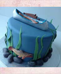 Торт "Рыбацкая лодка"