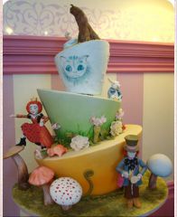Детский торт "Алиса на прогулке"