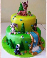 Детский торт "Зеленая долина"