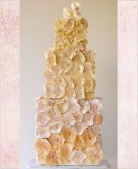 Свадебный торт "Цветочный фонтан"