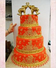 Свадебный торт "Индийские традиции"
