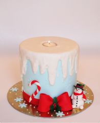 Новогодний торт "Рождественская свеча"